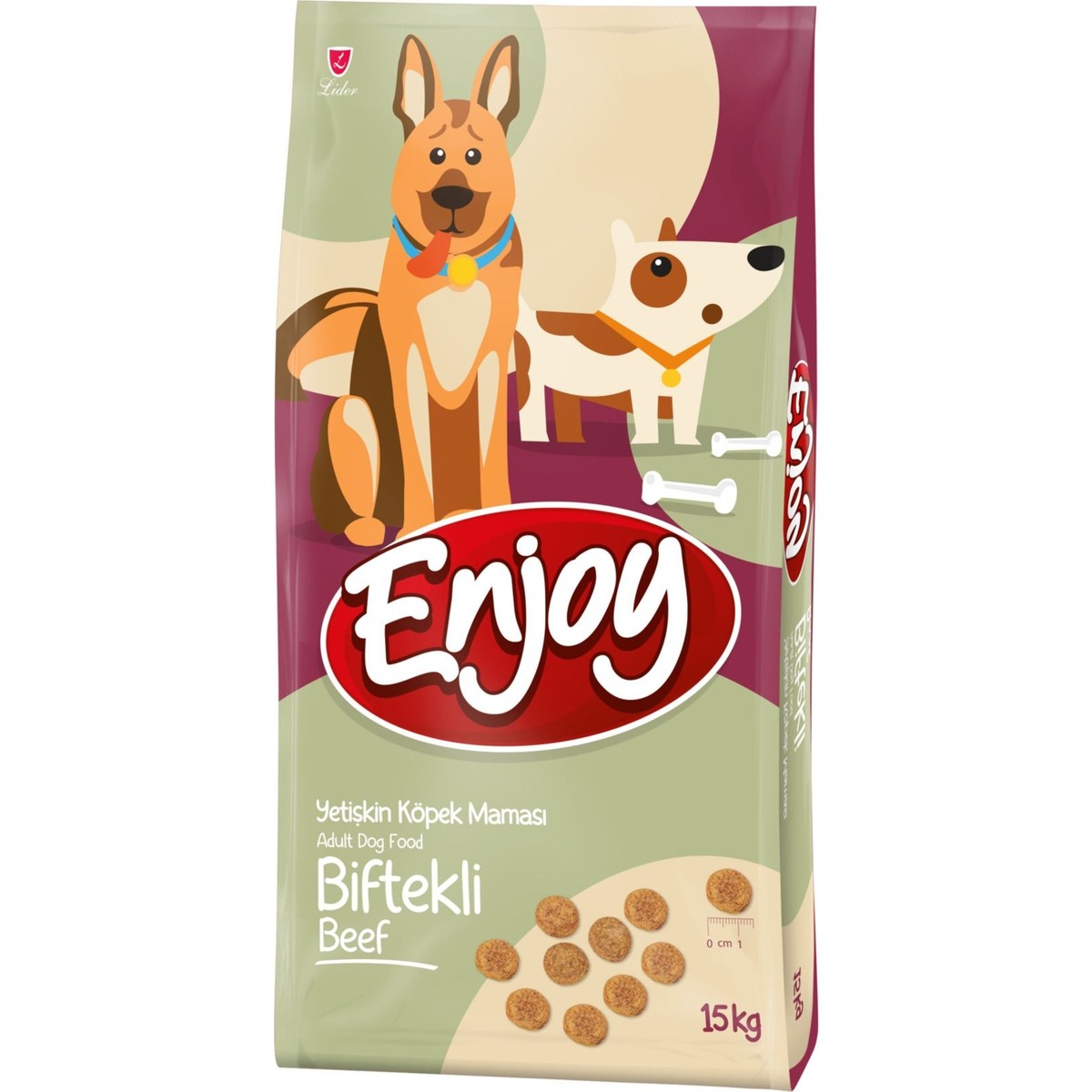 Biftekli Yetişkin Köpek Maması 15 kg Premium Kalite Enerjik ve Mutlu Köpekler İçin