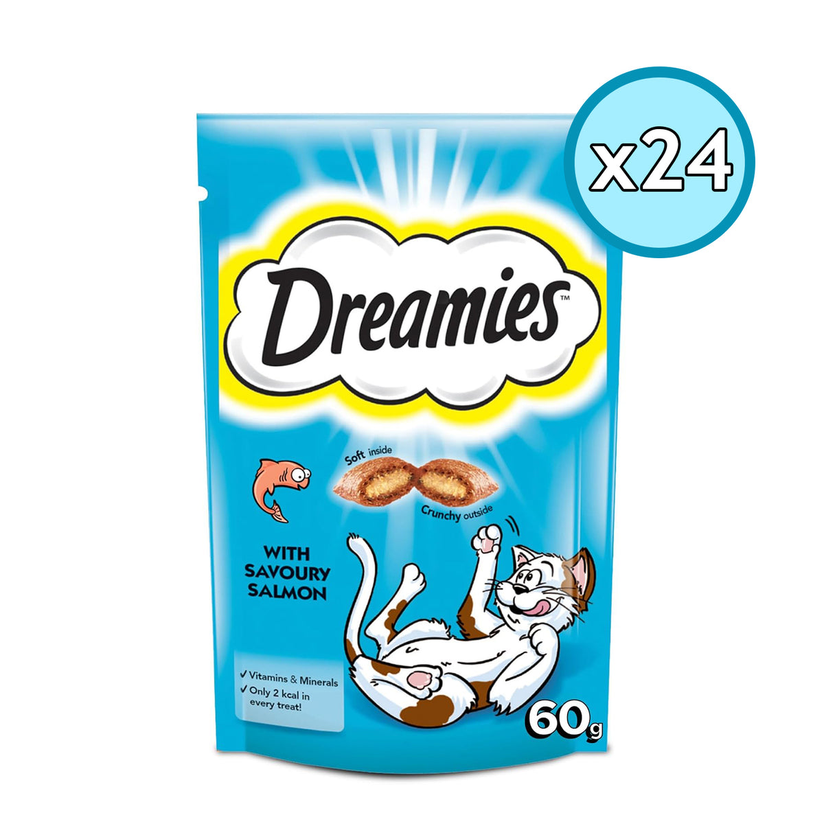 Dreamies Mega Somonlu Kedi Ödül Maması 180 Gr 24 Adet