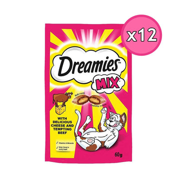 Dreamies Mix Sığır Etli ve Peynirli Yetişkin Kedi Ödül Maması 60 Gr 12 Adet