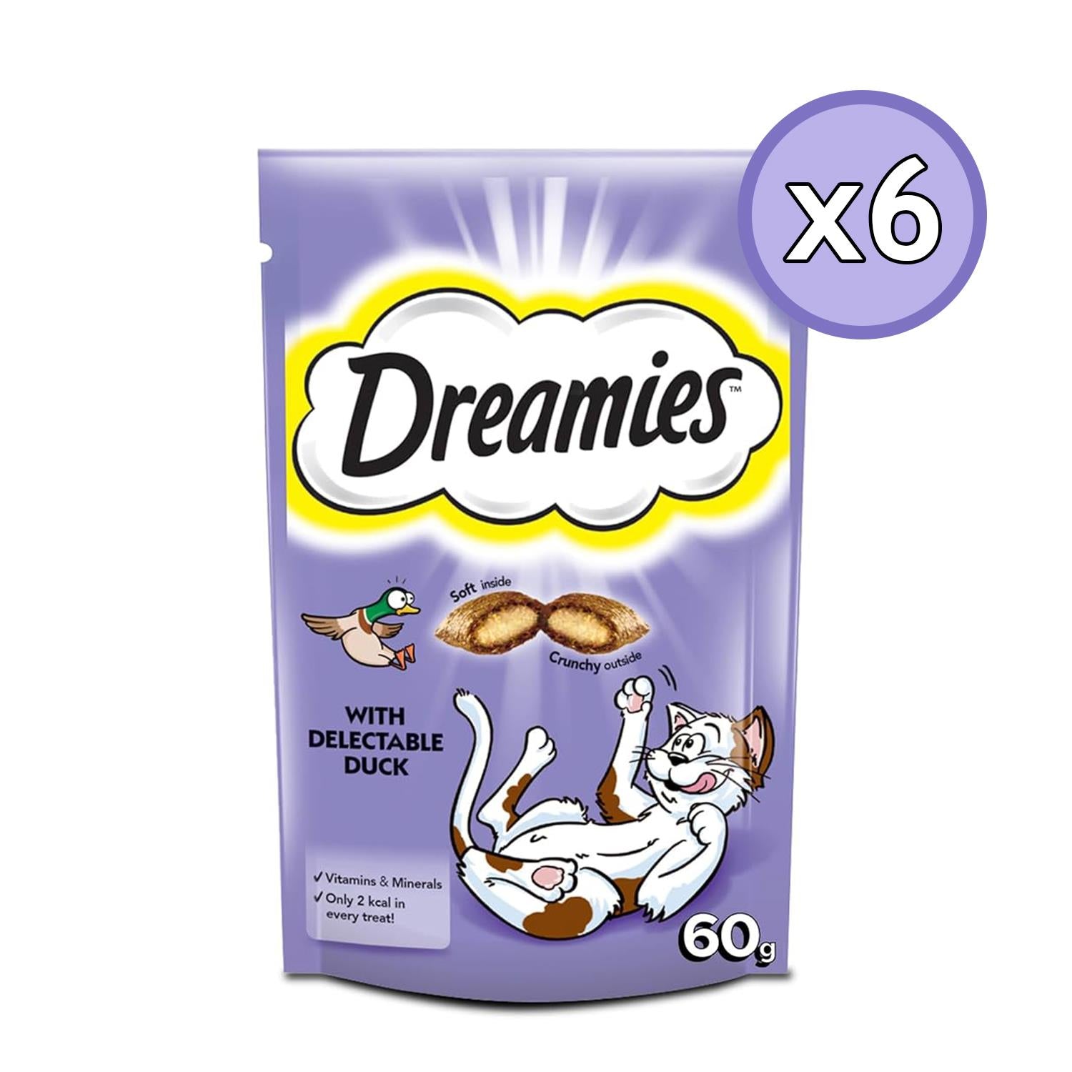 Dreamies Ördekli Yetişkin Kedi Ödül Maması 60 Gr 6 Adet