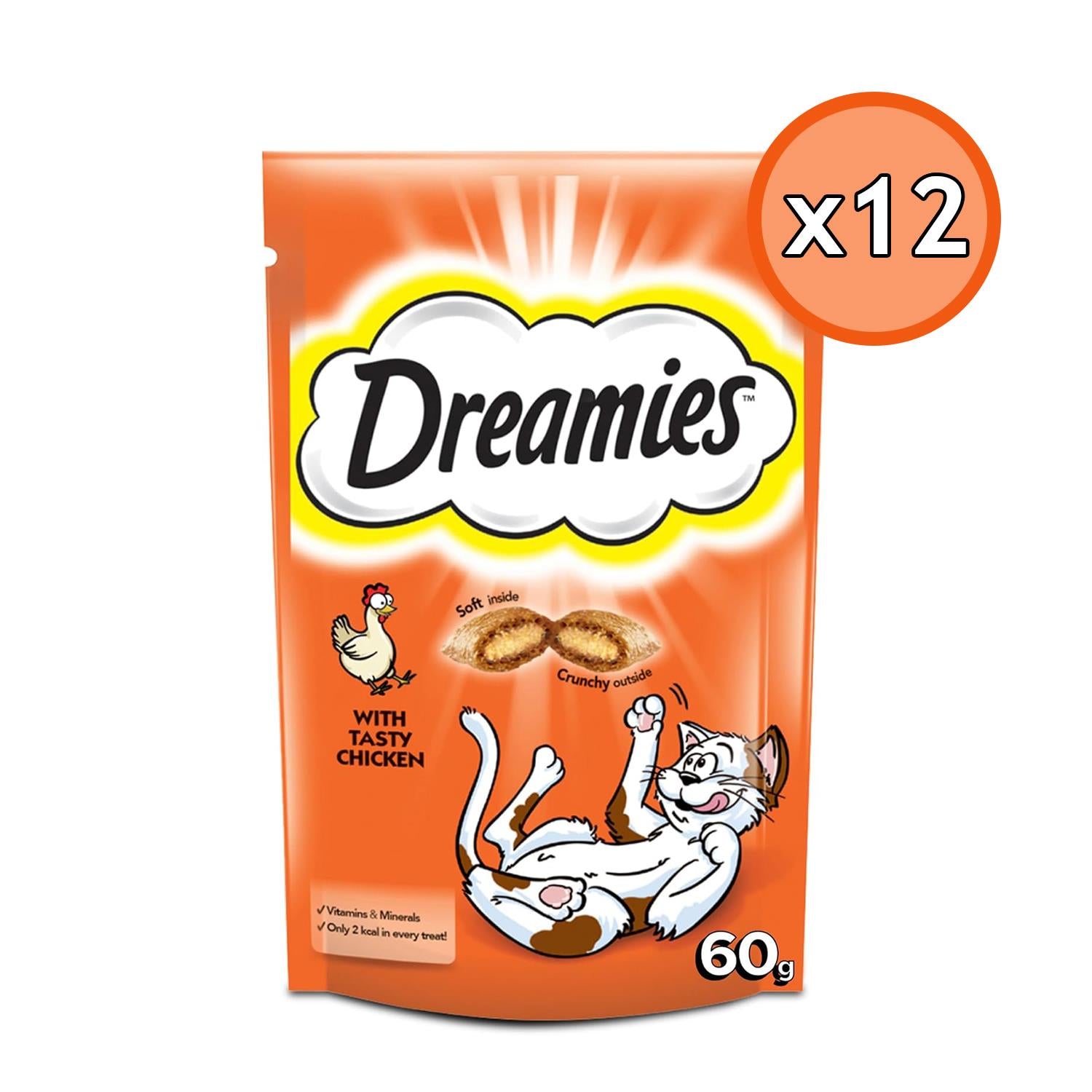 Dreamies Tavuklu Yetişkin Kedi Ödül Maması 60 Gr 12 Adet