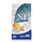 N&D Az Tahıllı Morina Balıklı Portakallı Yetişkin Kedi Maması 1.5 Kg
