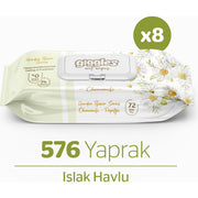 Papatya Kokulu Islak Mendil Islak Havlu 576 Mendil