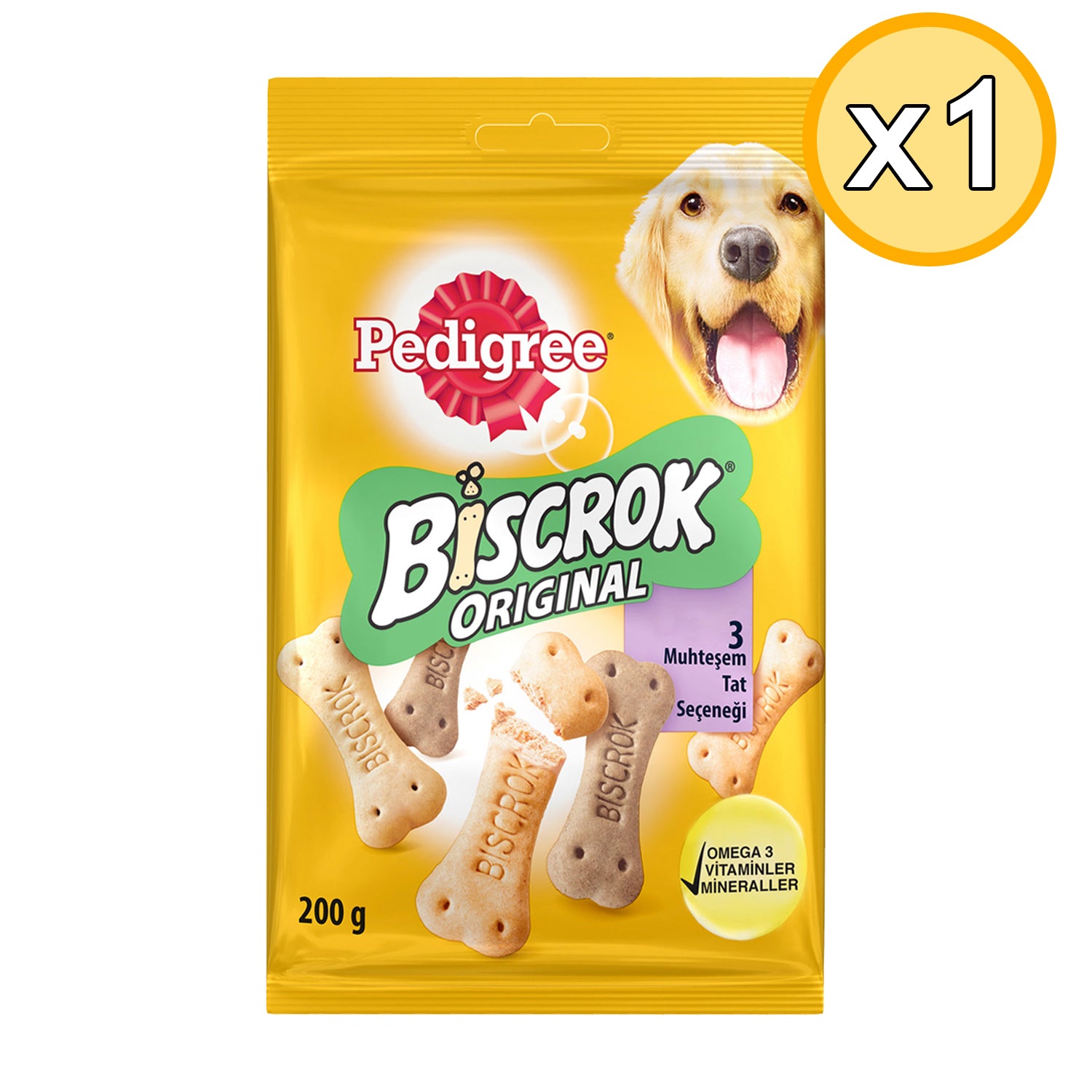 Pedigree Biscrok Multi Mix Köpek Ödül Bisküvisi 200 Gr 1 Adet