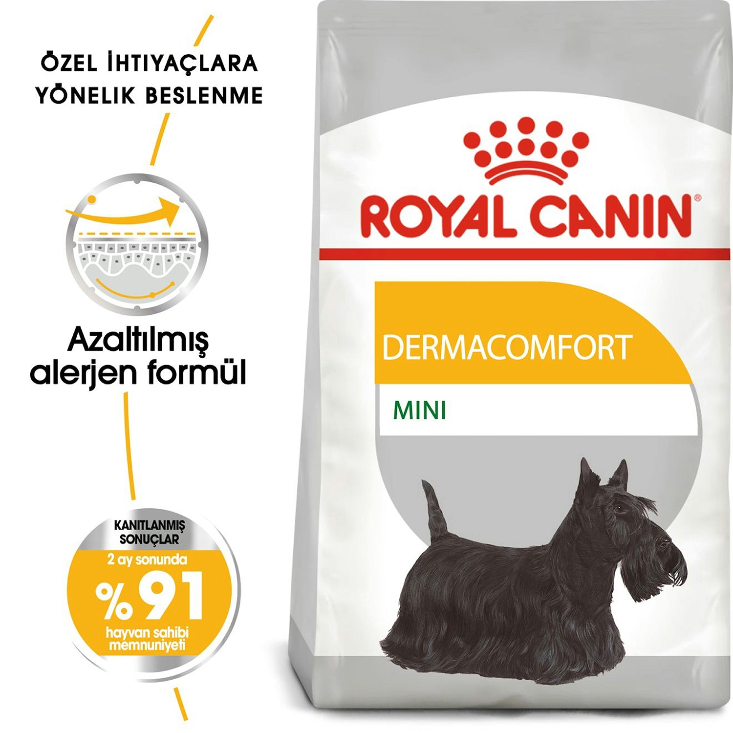 Royal Canin Dermacomfort Mini Yetişkin Köpek Maması 3 Kg