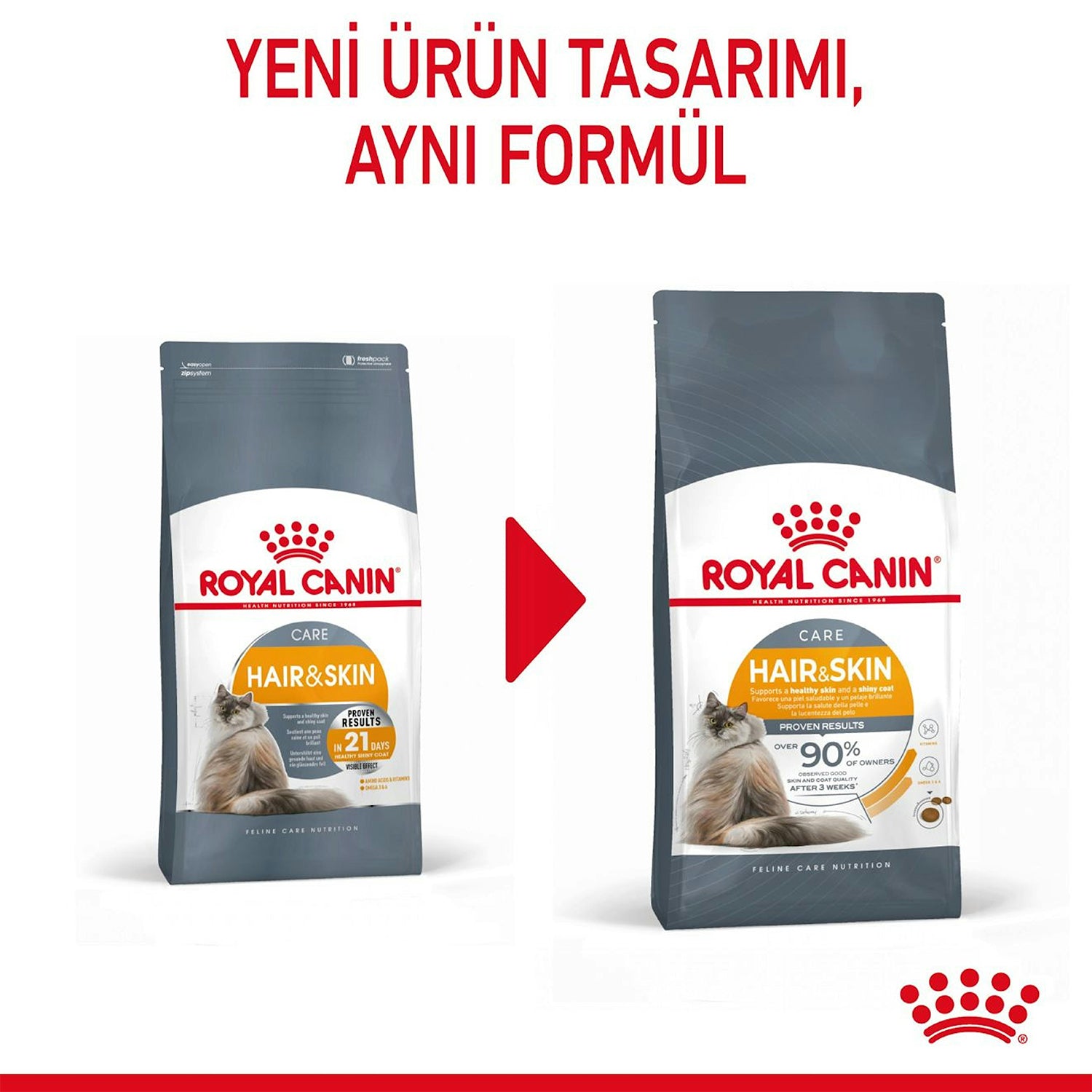 Royal Canin Hair Skin Hassas Tüylü Yetişkin Kedi Maması 4 Kg