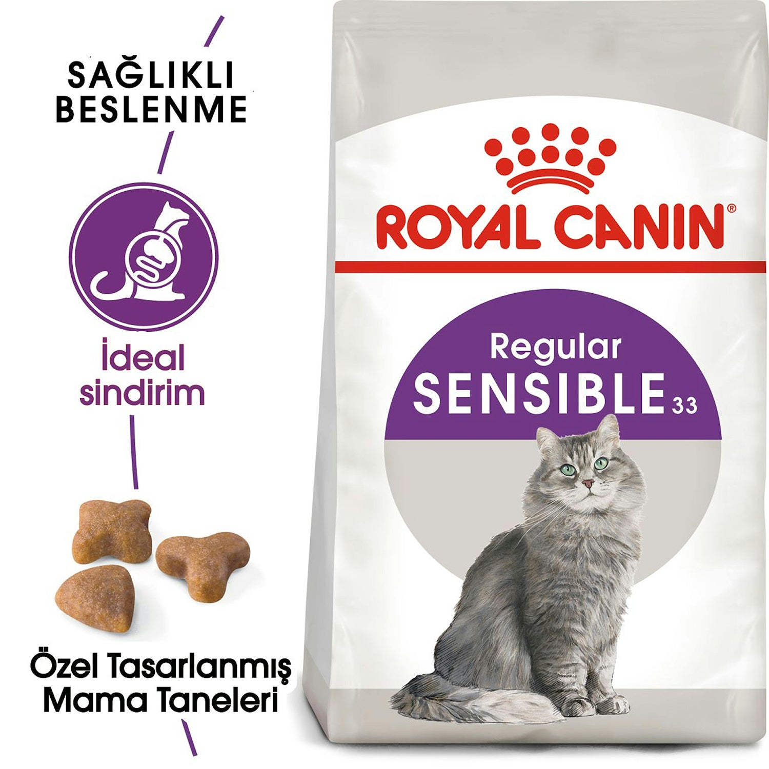 Royal Canin Sensible 33 Hassas Sindirim Sistemi Yetişkin Kuru Kedi Maması 4 Kg