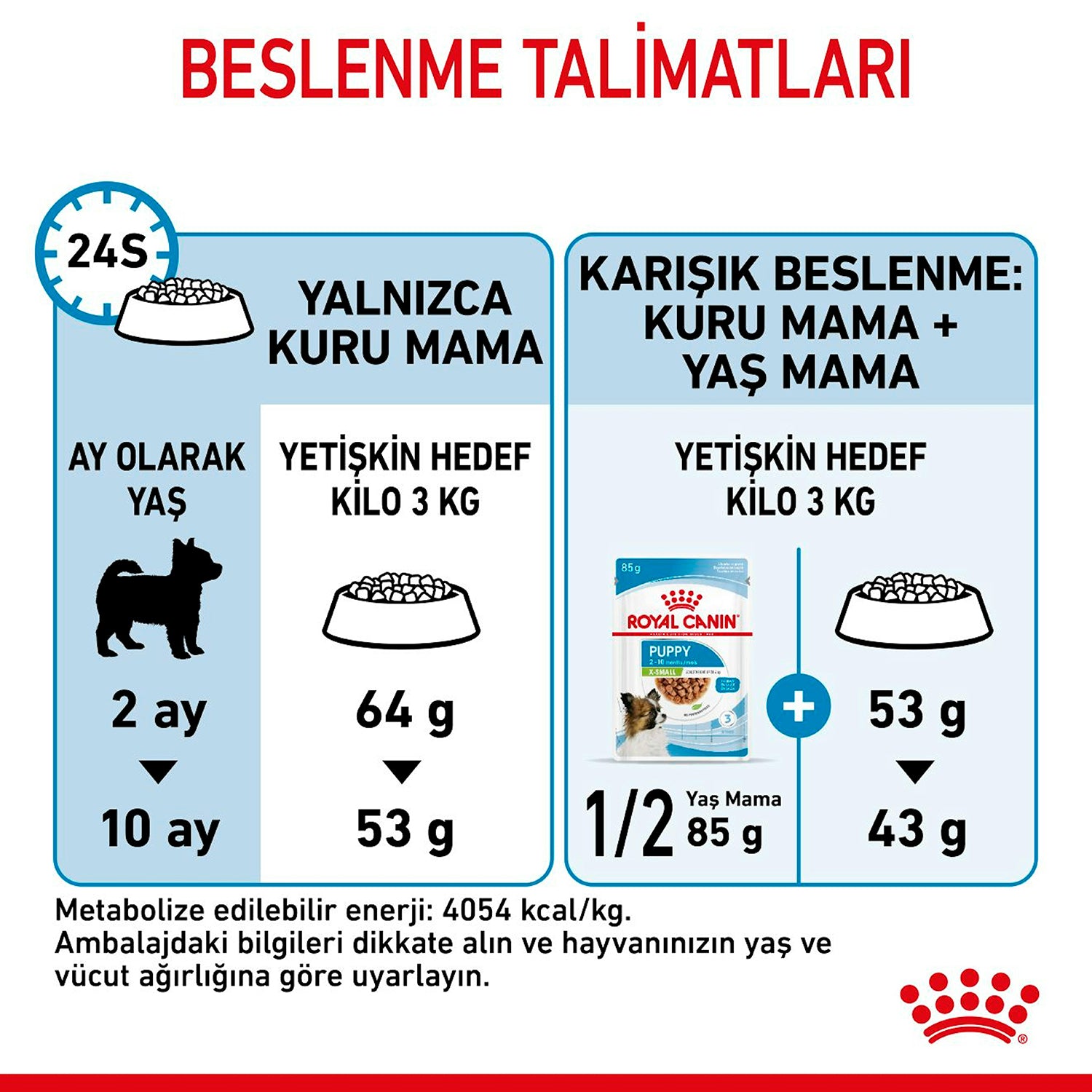 Royal Canin X-Small Puppy Küçük Irk Yavru Köpek Maması 3 Kg