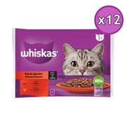 Whiskas 4x85 Gr Klasik Öğünler Kedi Yaş Maması 12 Adet