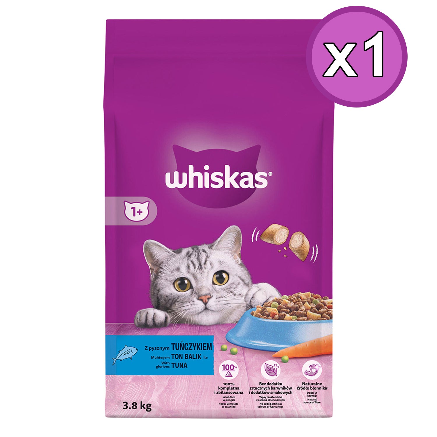 Whiskas Ton Balıklı Kuru Kedi Maması 3.8 Kg 1 Adet