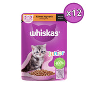 Whiskas Yavru Kümes Hayvanlı Poşet Yaş Kedi Maması 85 gr - 12 Adet